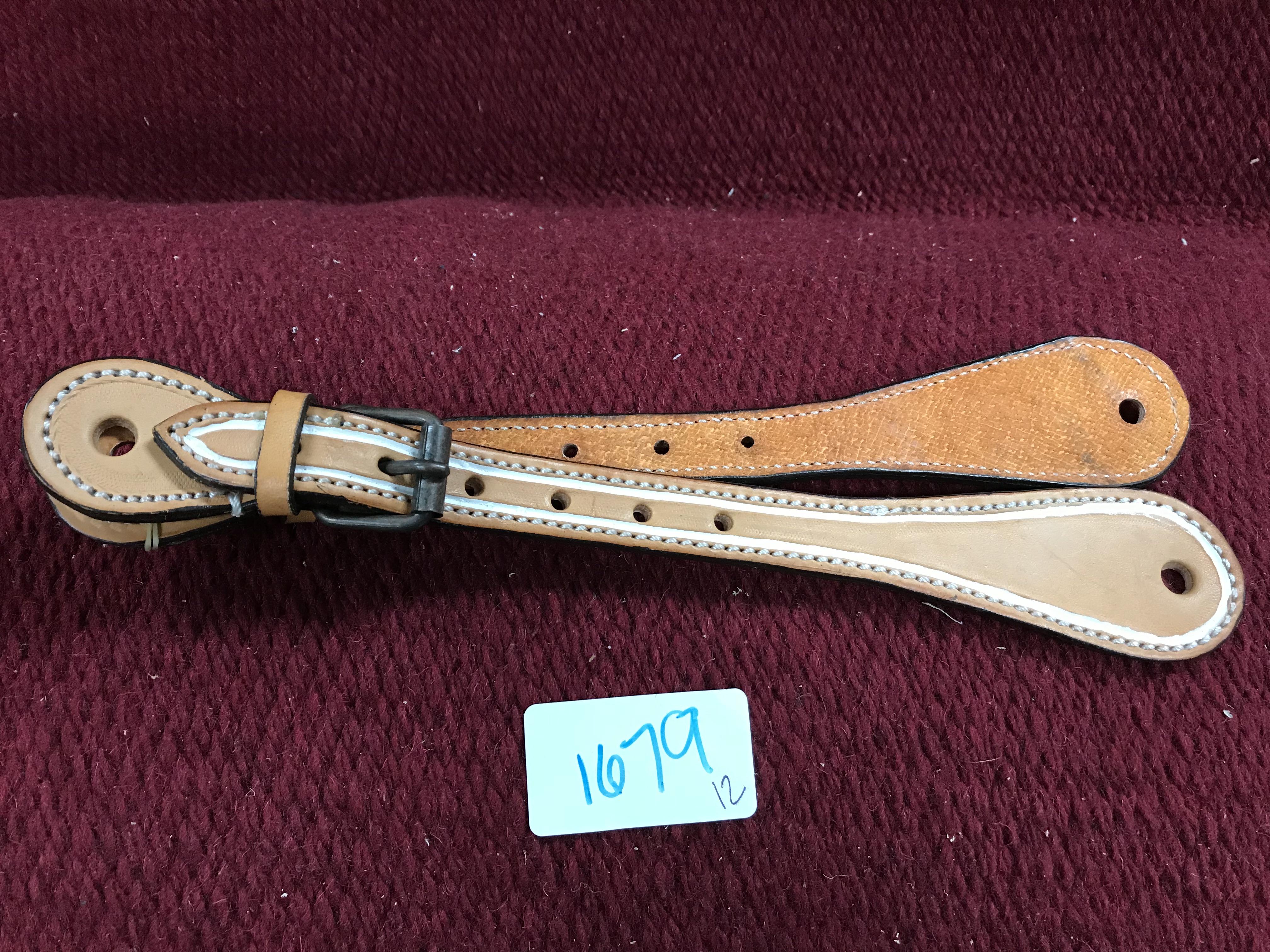 Hilason Russet Leather Spur Straps