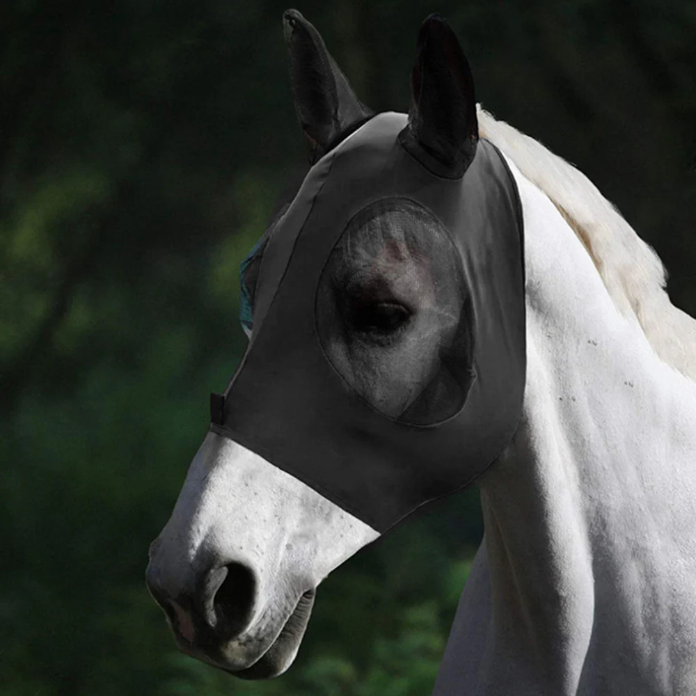Horze Equestrian Soft Stretch Horse Fly Mask